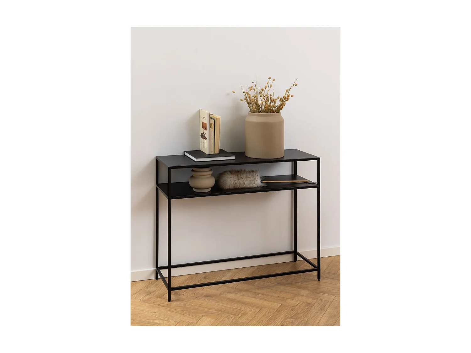 Console d'entrée 2 niveaux en métal