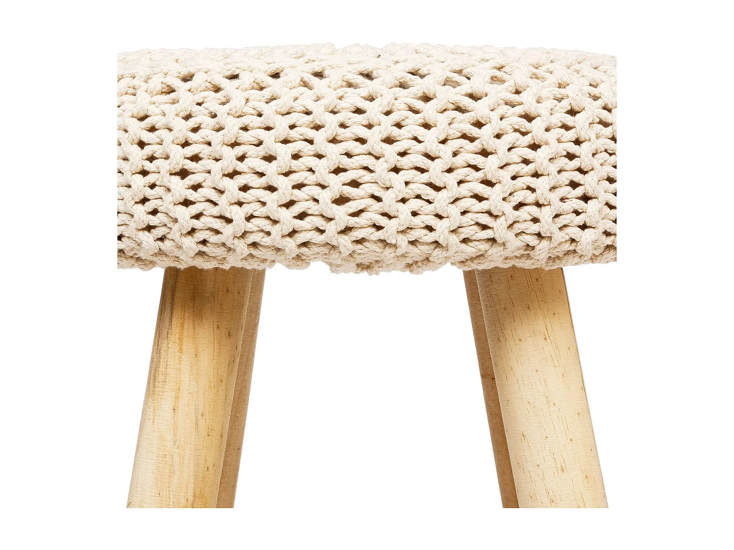 Tabouret en maille Suzette - H. 43 cm