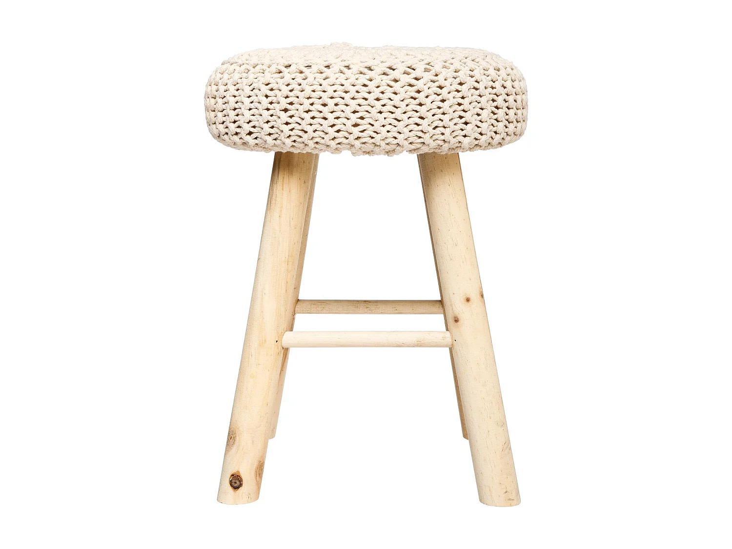 Tabouret en maille Suzette - H. 43 cm