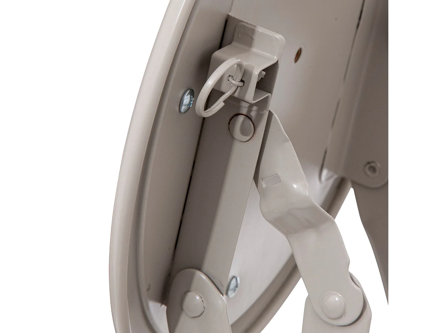 Lot de 2 tabourets d'appoint pliables en PVC - Beige