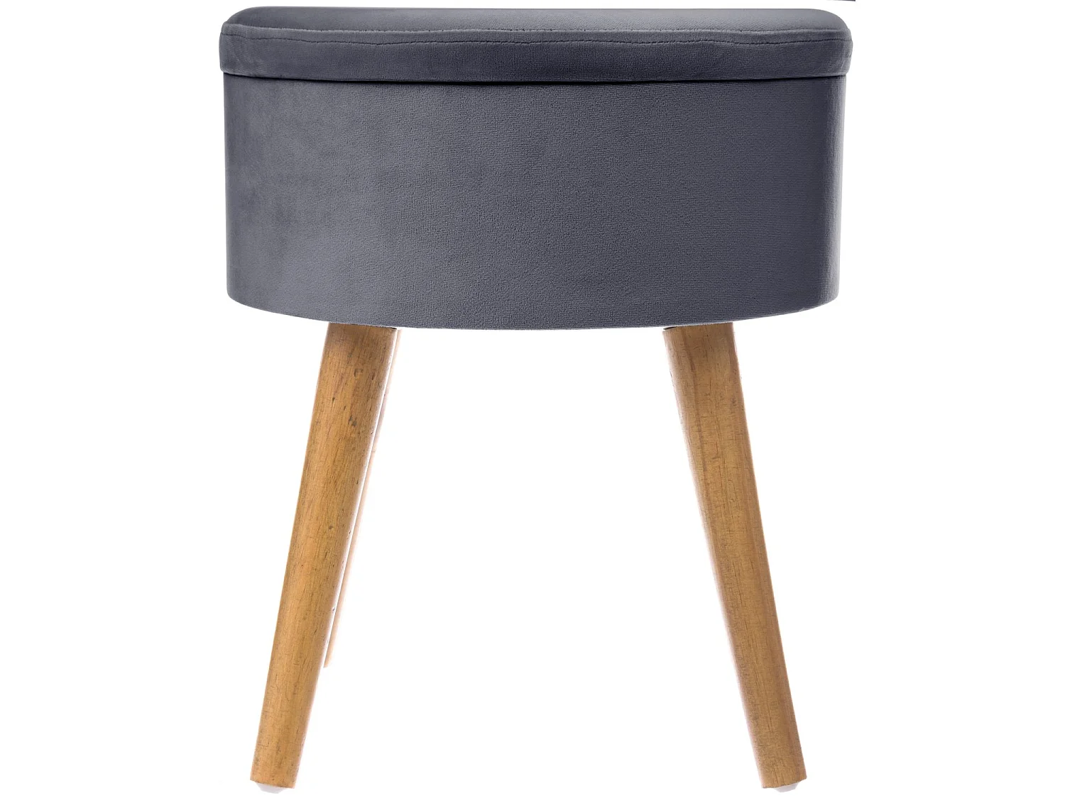 Tabouret coffre en velours Tess - H. 44 cm