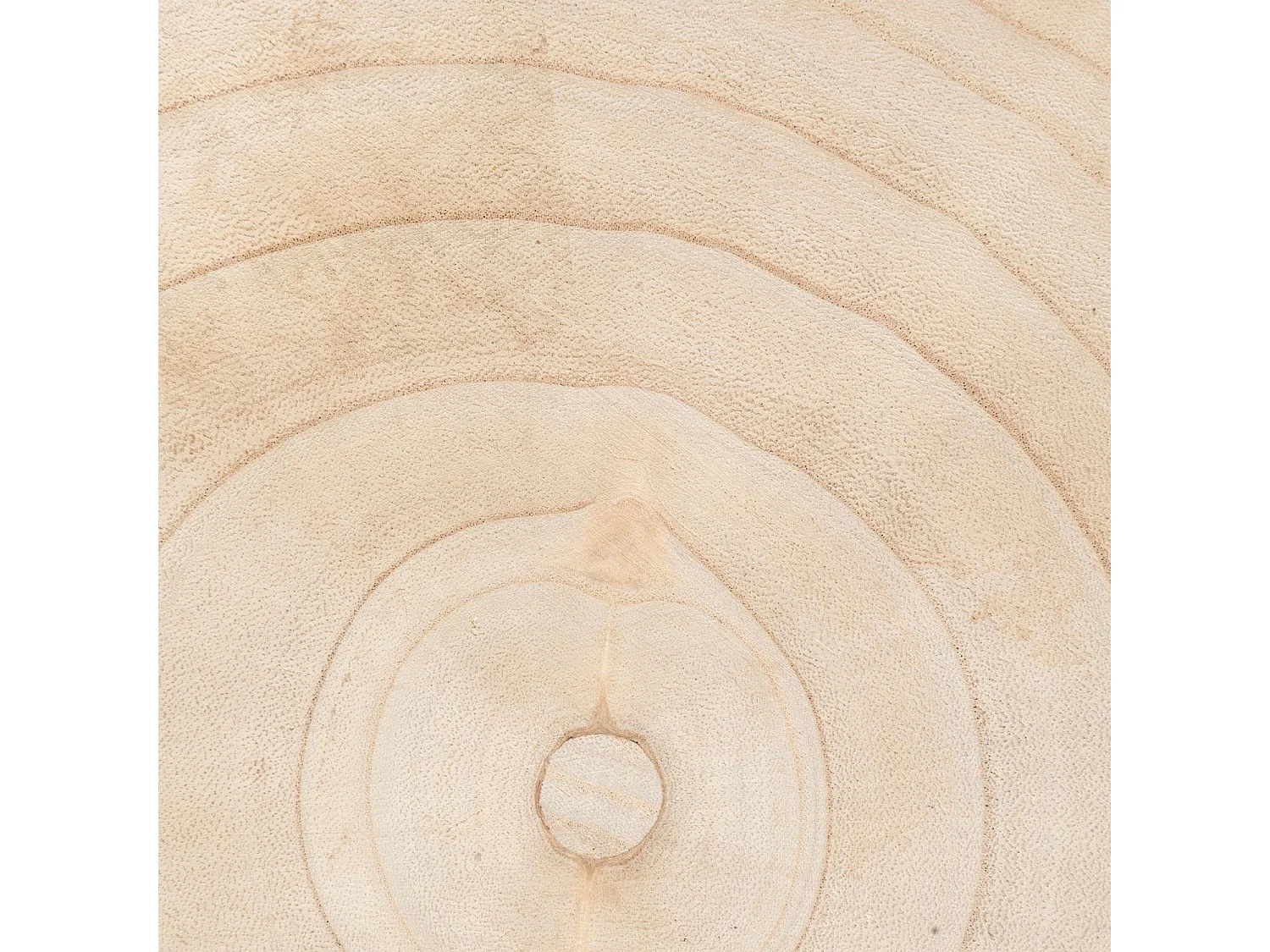 Tabouret d'appoint en bois massif NYAR - Beige