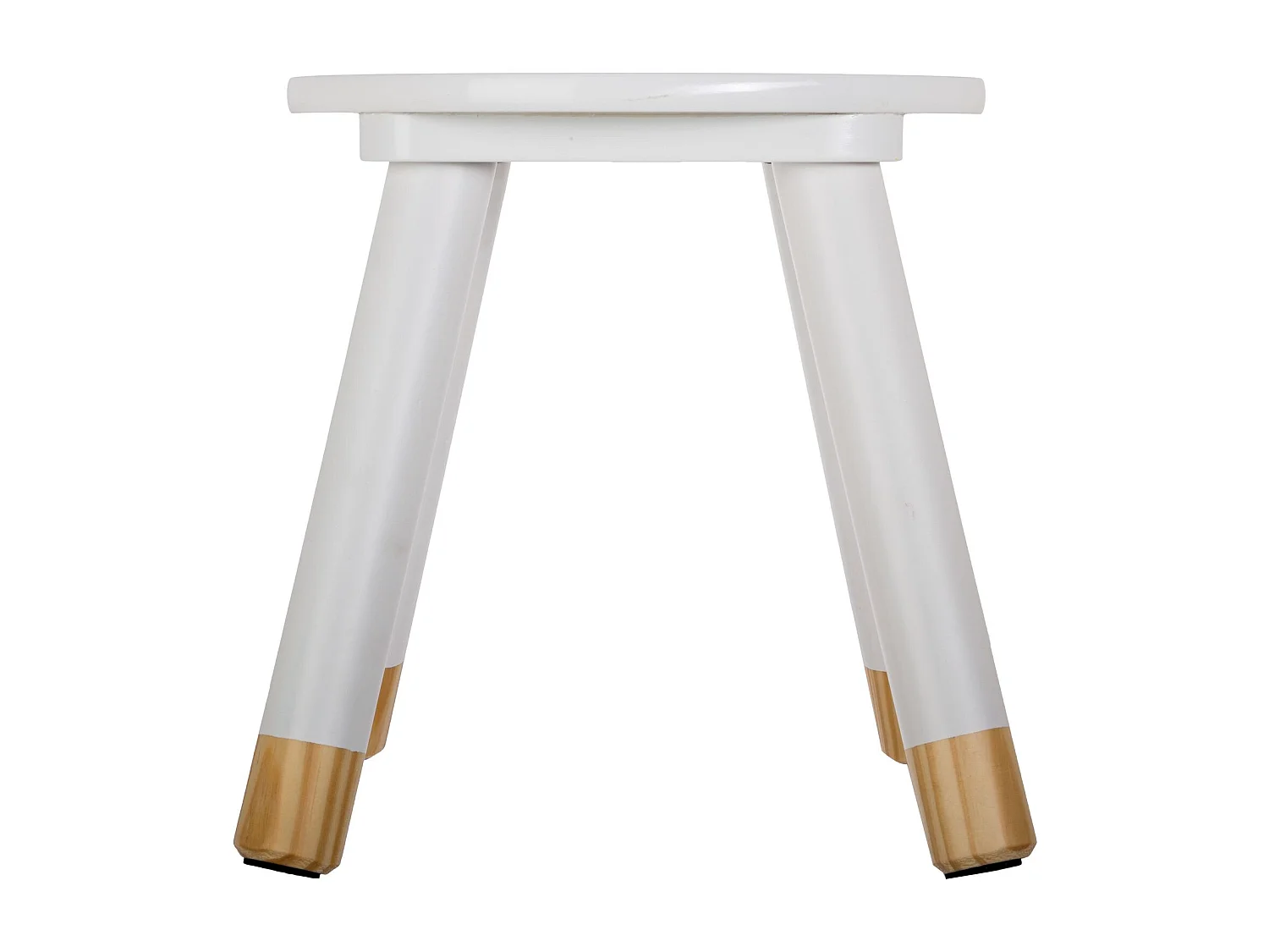 Tabouret enfant Douceur - Diam. 24 cm - Blanc