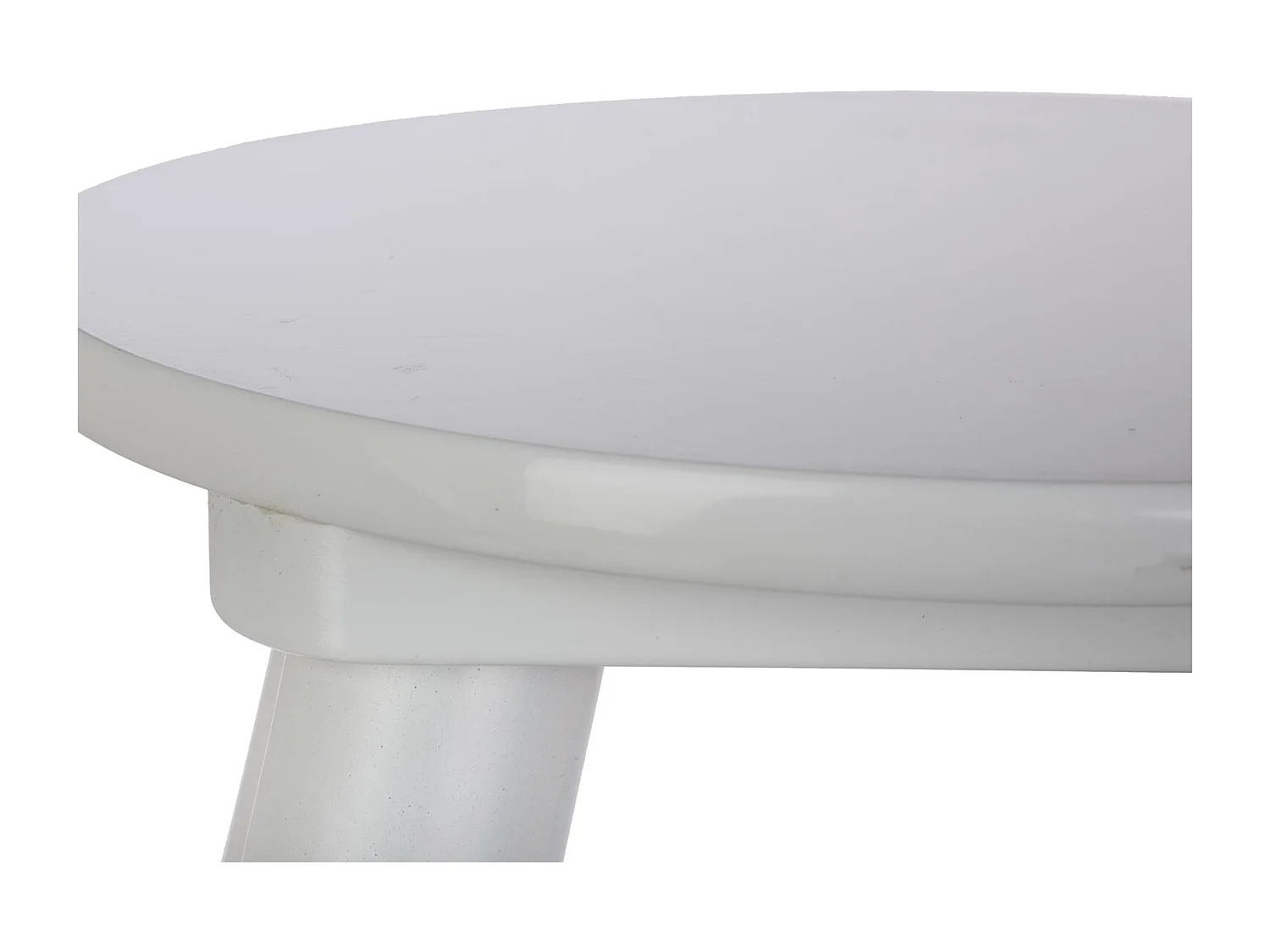 Tabouret enfant Douceur - Diam. 24 cm - Blanc