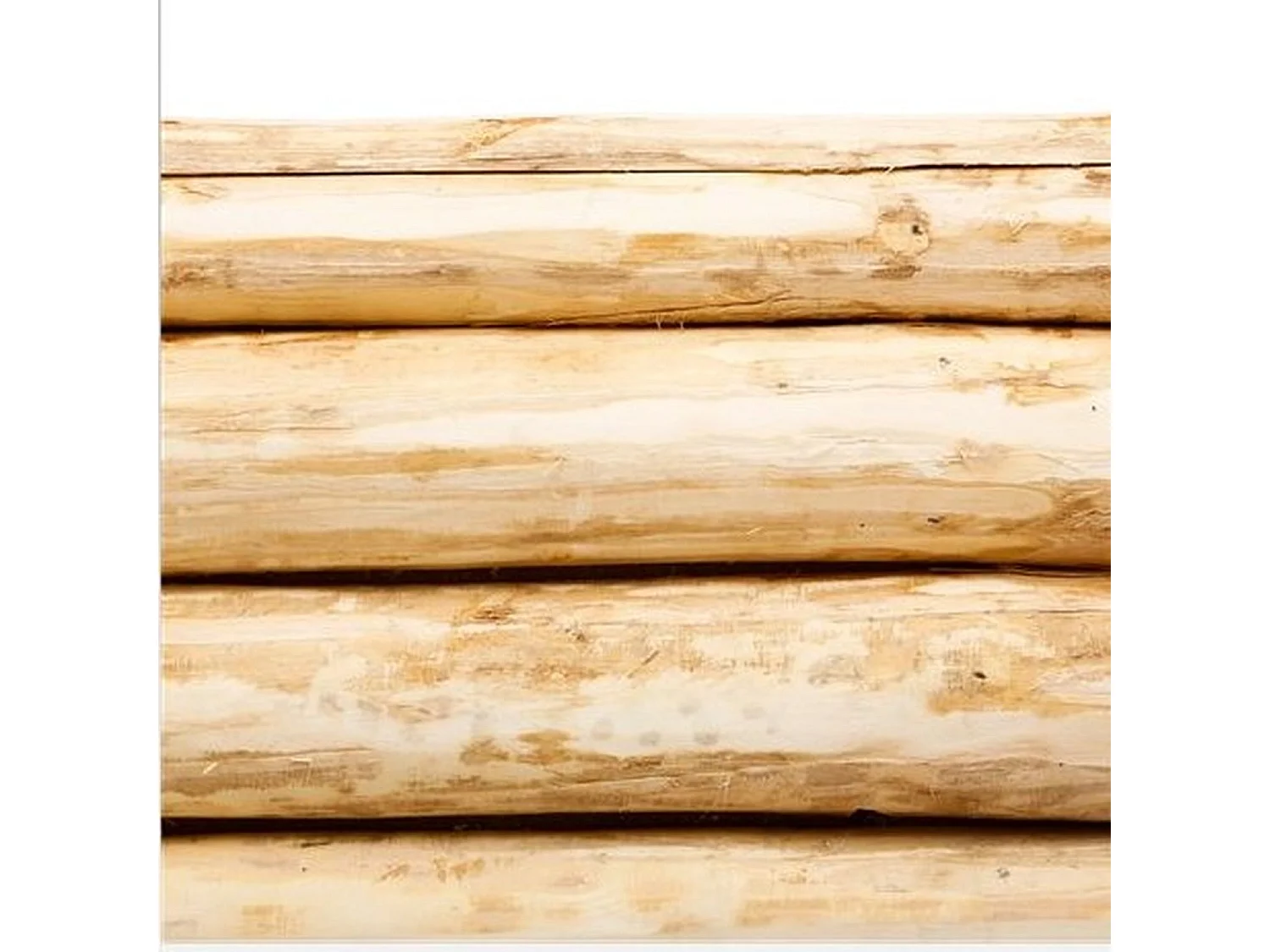 Tabouret en bois Woody - H. 32 cm - Naturel