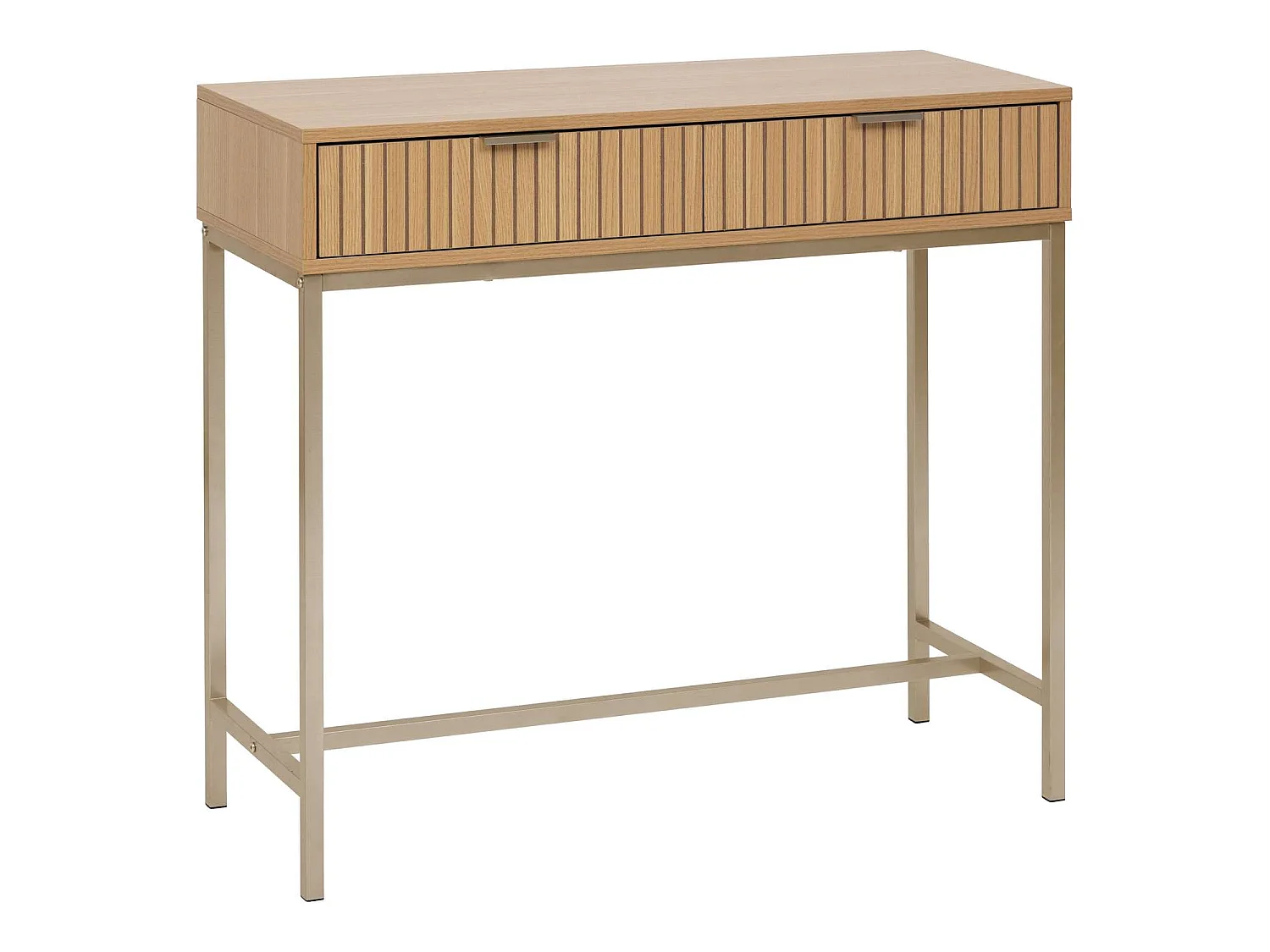 Console 2 tiroirs en bois TASSO - Marron