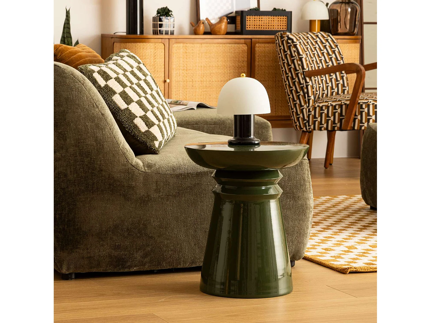 Table d'appoint ronde en métal JAYA