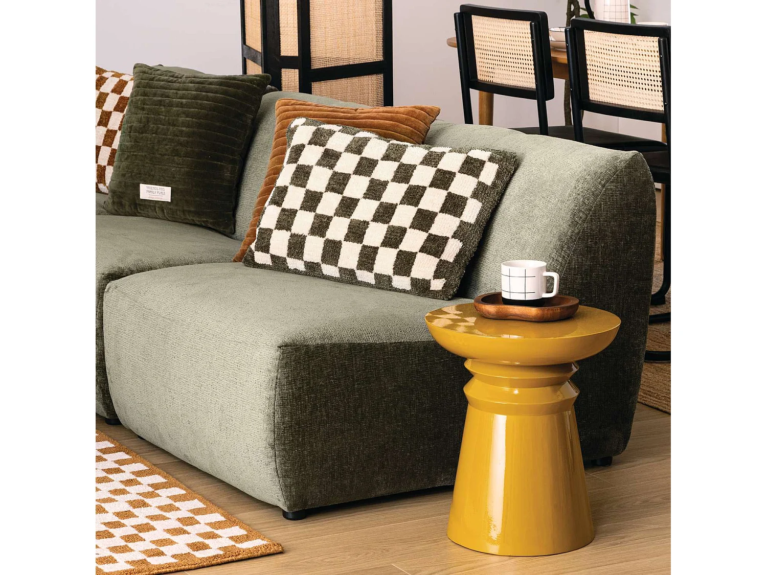 Table d'appoint ronde en métal JAYA