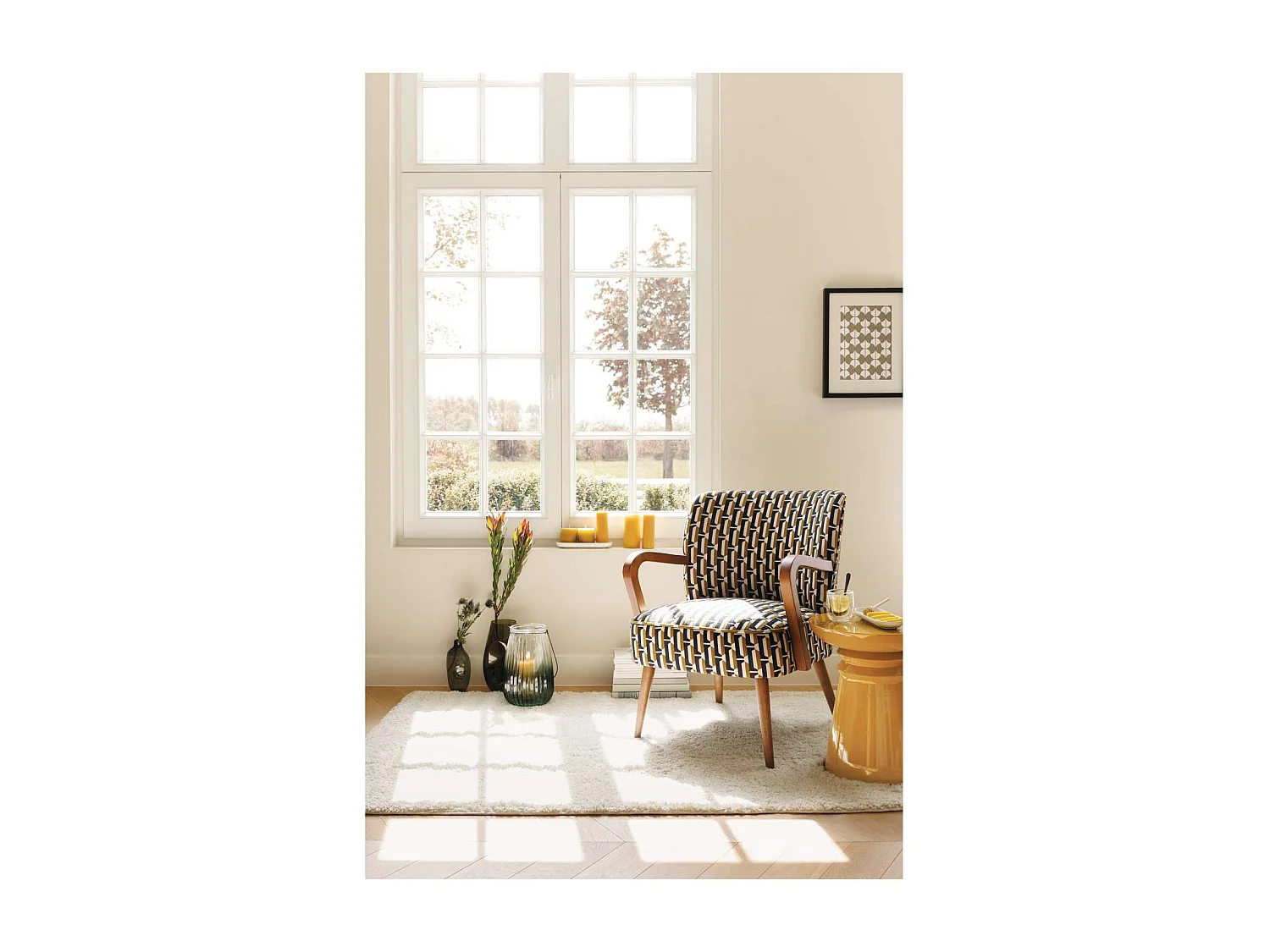 Table d'appoint ronde en métal JAYA