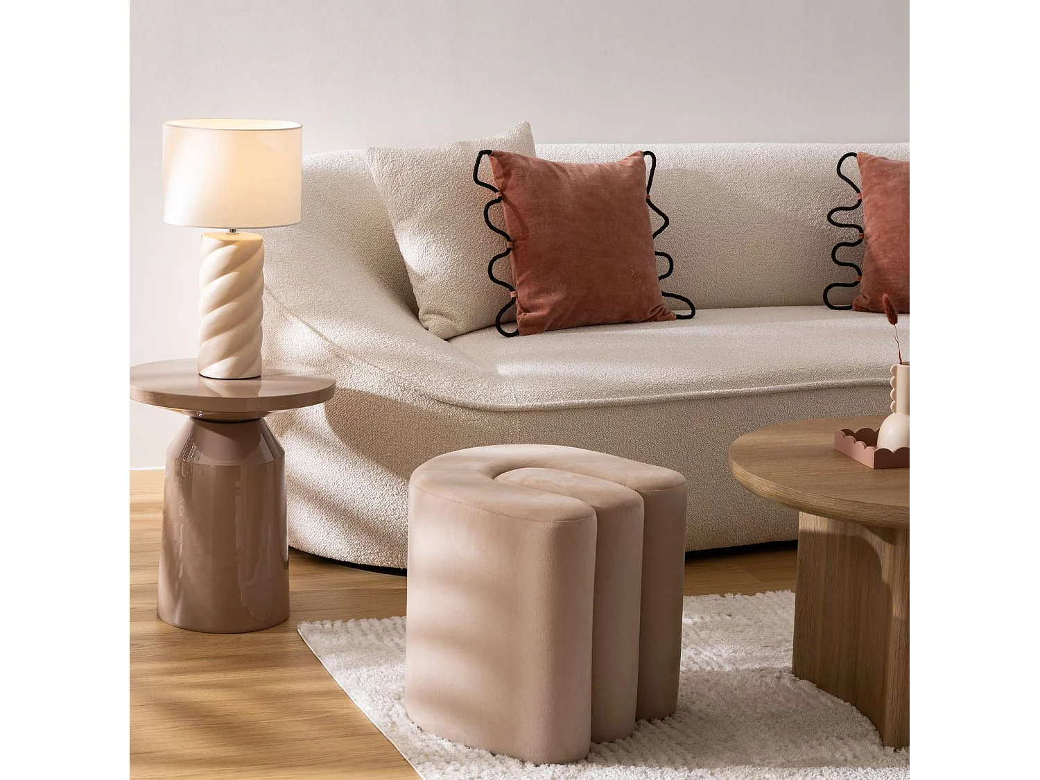 Table d'appoint ronde en métal SITA