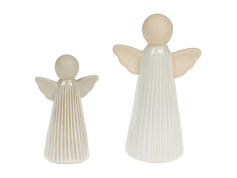 Set de 2 anges bi-matière