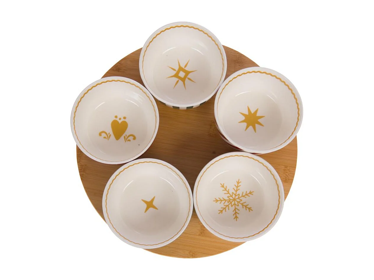 Service apéritif 5 bols Renne