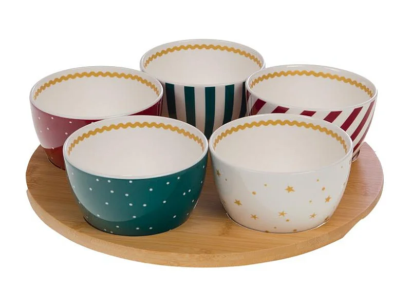 Service apéritif 5 bols Renne