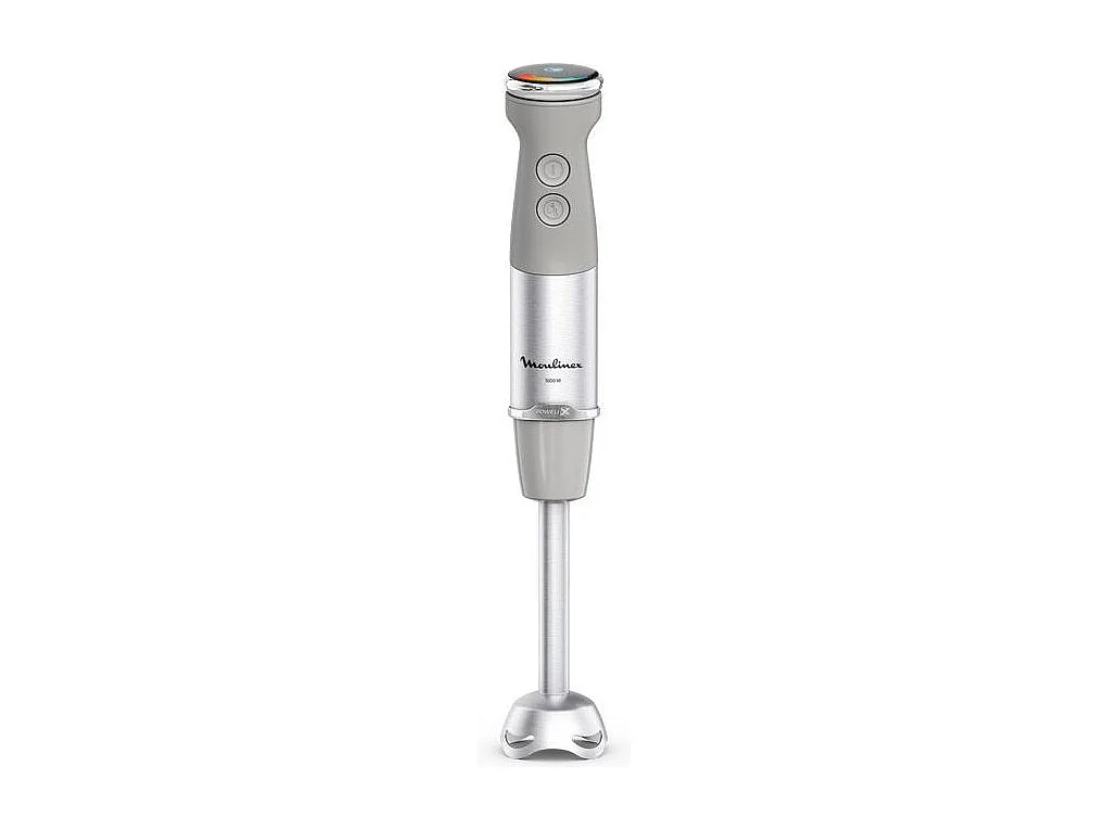 Mixeur Plongeant Moulinex QuickChef+ 1000W, 20 Vitesses, Hachoir 500ml et Verre Doseur 800ml, Pied Inox Anti-éclaboussures