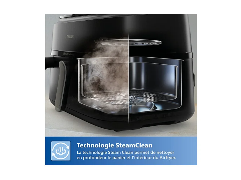 Friteuse sans huile Philips Airfryer NA555 00 Série 5000 double panier 9L