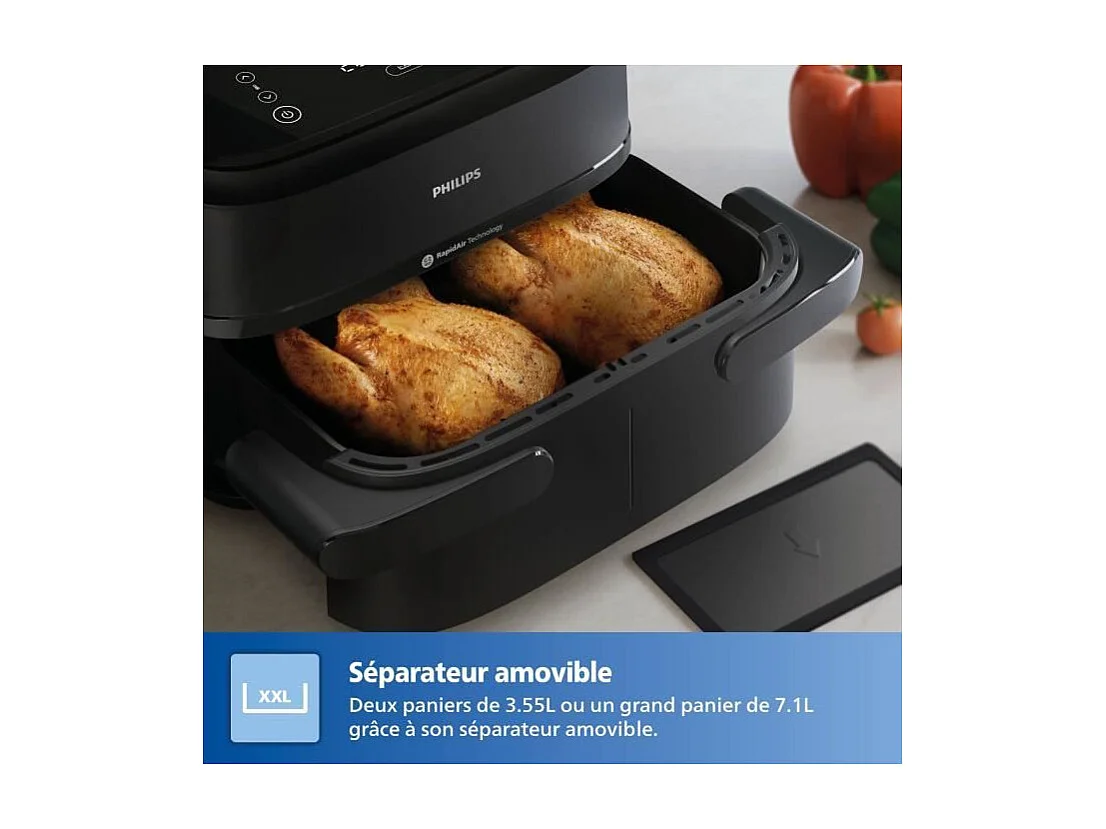 Philips Serie 1000 Friggitrice ad Aria Calda 7L 2450W