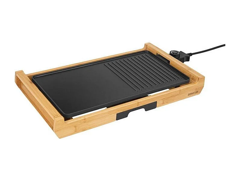 Grill électrique - SENCOR - SBG 206BK - 1800 W - Noir / Bambour