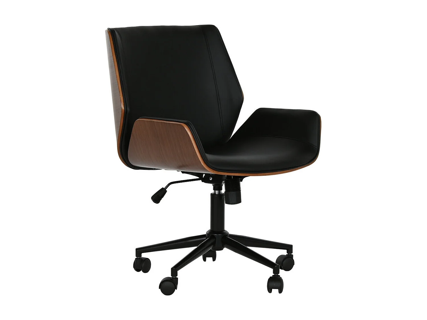 SILLA PU NOGAL 52X585X98 AJUSTABLE CROMADO CREMA  ideal para tu hogar aportando glamour y un toque especial a tu casa.