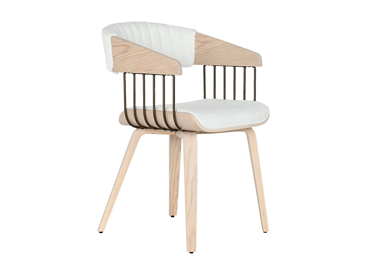 SILLA POLIESTER HAYA 48X56X83 ACOLCHADO BLANCO  ideal para tu hogar aportando glamour y un toque especial a tu casa.