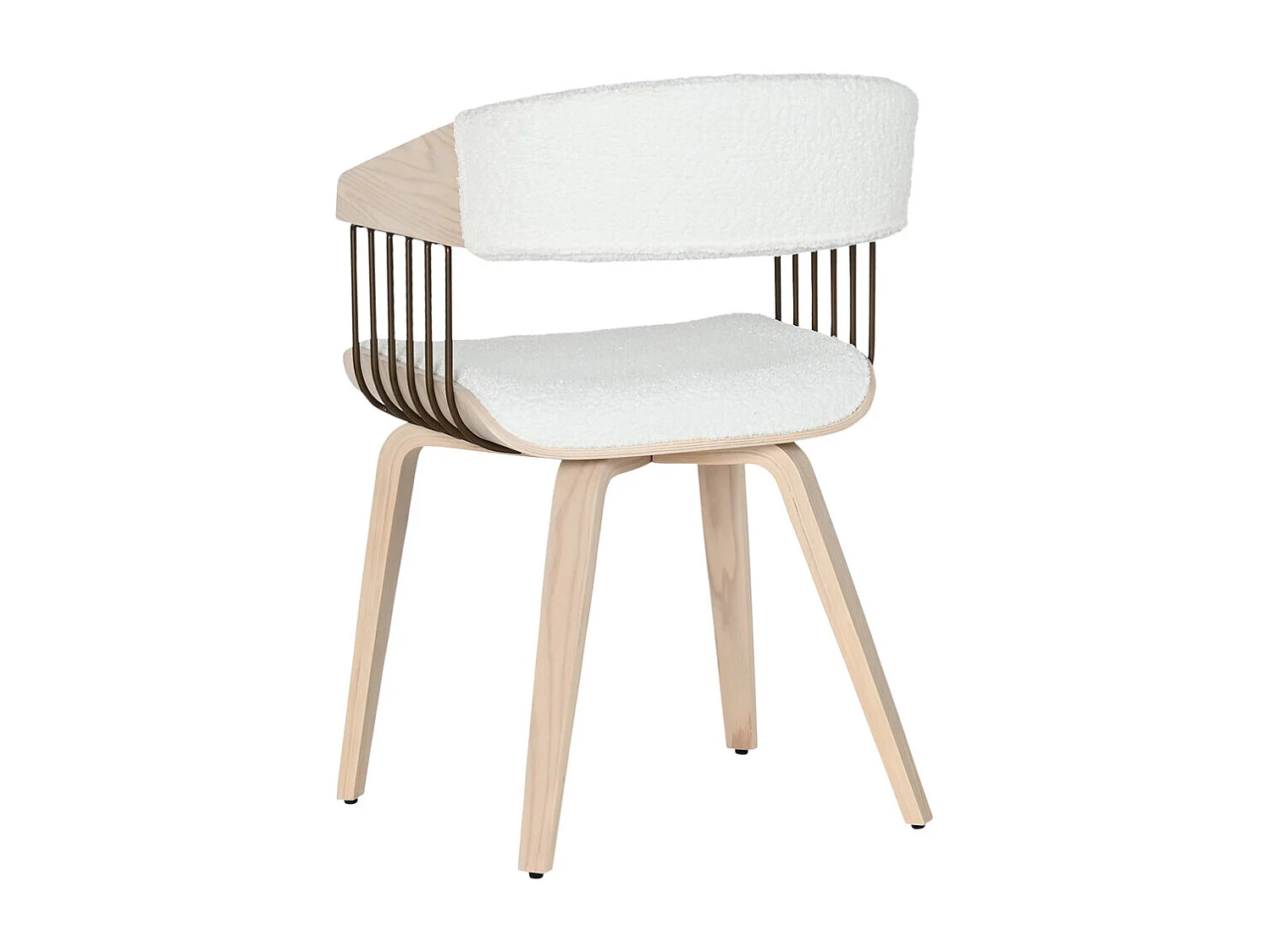 SILLA POLIESTER HAYA 48X56X83 ACOLCHADO BLANCO  ideal para tu hogar aportando glamour y un toque especial a tu casa.