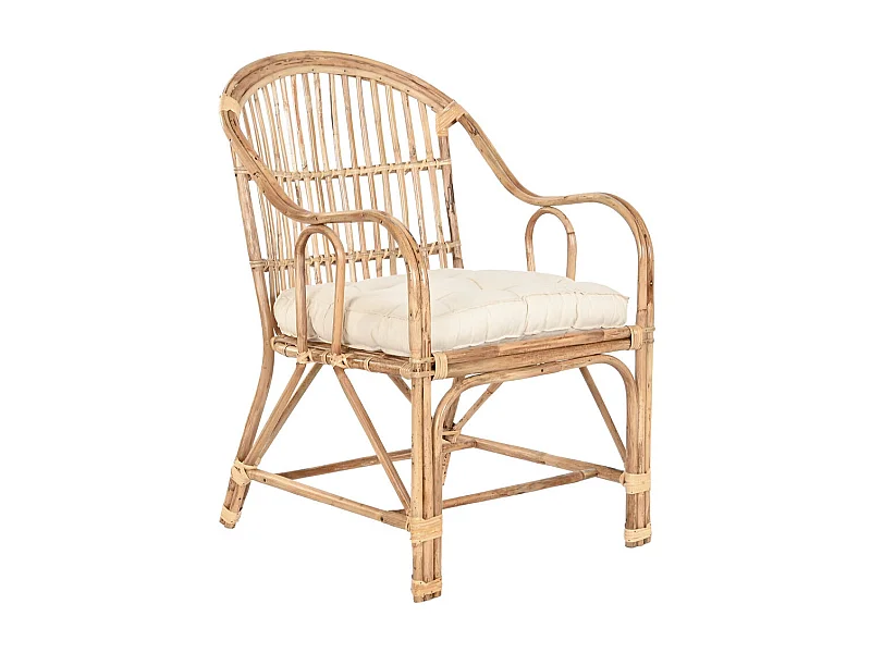 SILLA BAMBU RATAN 565X58X85 NATURAL ideal para tu hogar aportando glamour y un toque especial a tu casa.