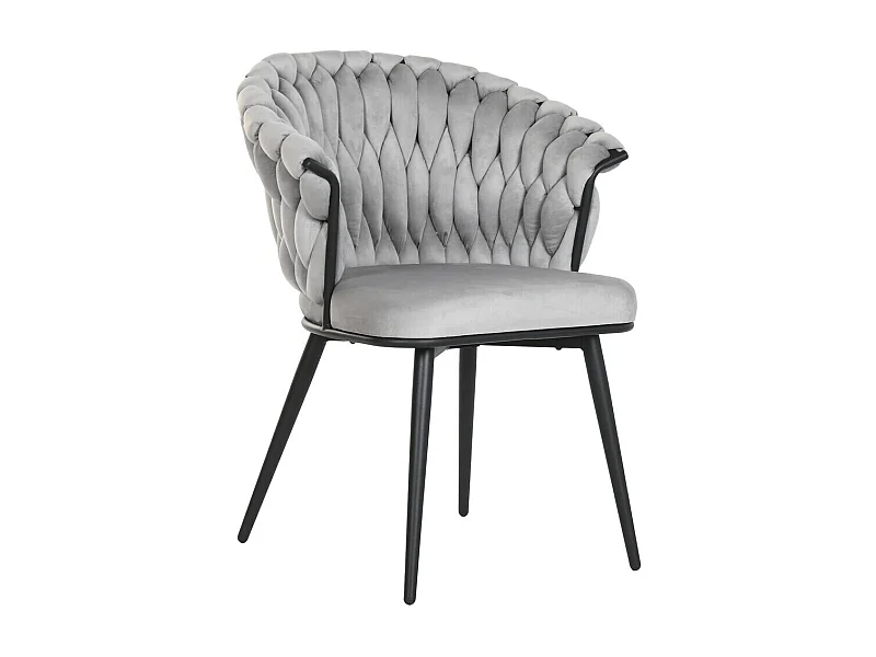 SILLA MEDALLON LINO PATAS DE MADERA 48x48x96 CM ideal para tu hogar aportando glamour y un toque especial a tu casa.