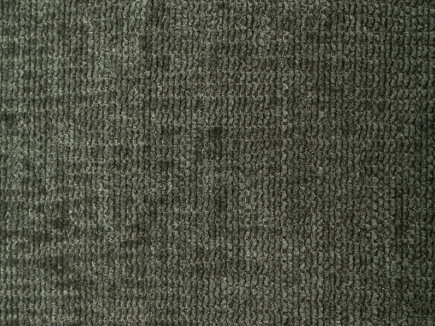Lot de 2 tabourets en tissu texturé et bois d'hévéa naturel - Vert - LERANIA