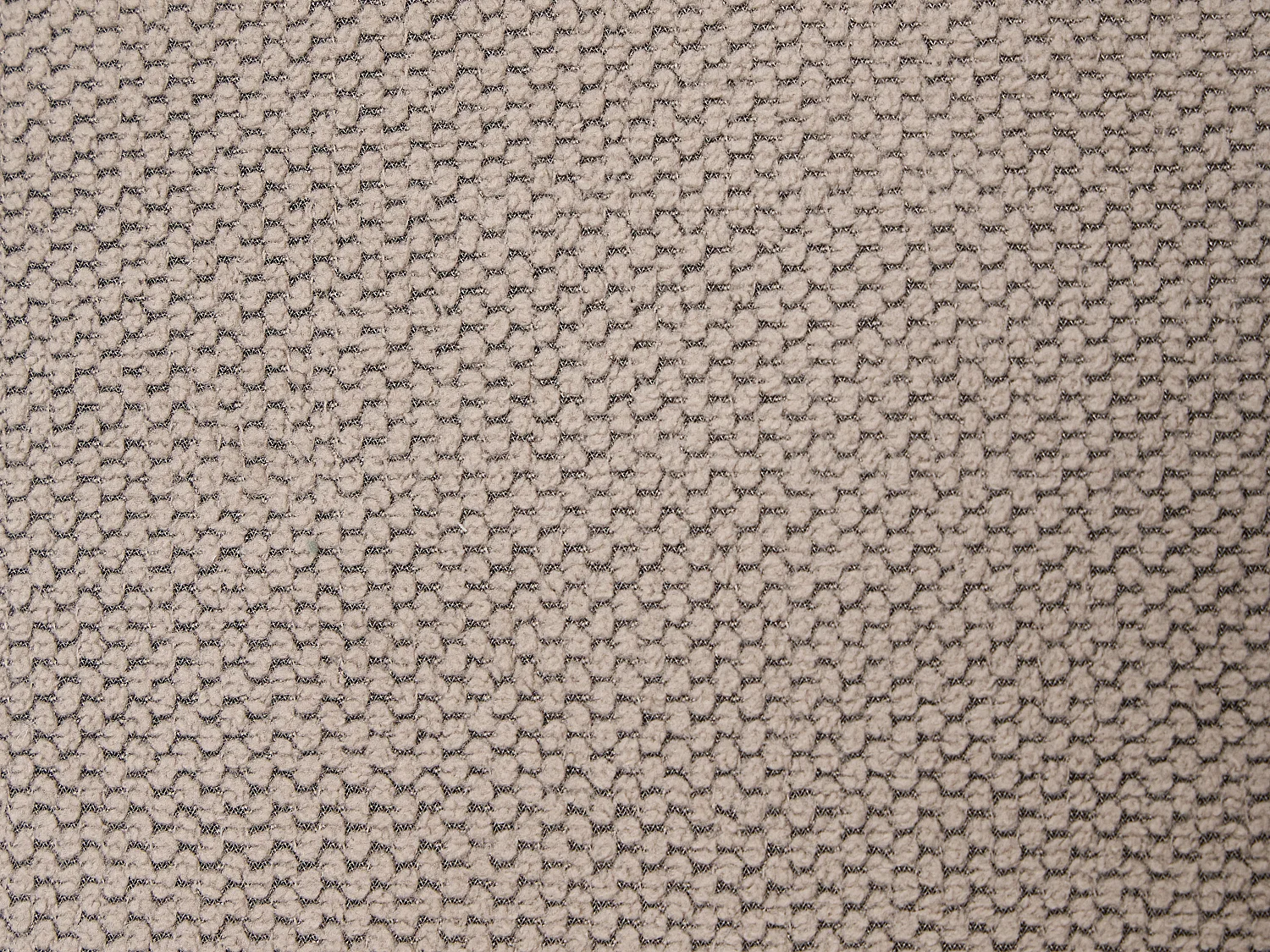 Lot de 2 tabourets de bar en polypropylène, tissu texturé et métal - Taupe - LIRVONO