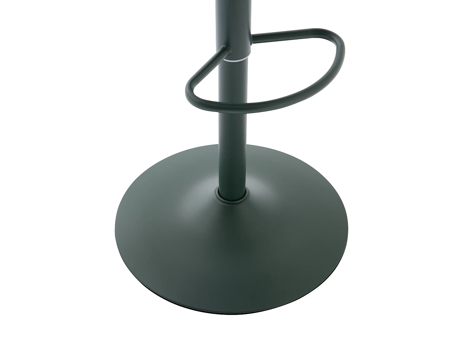 Lot de 2 tabourets de bar en polypropylène, tissu texturé et métal - Vert - LIRVONO