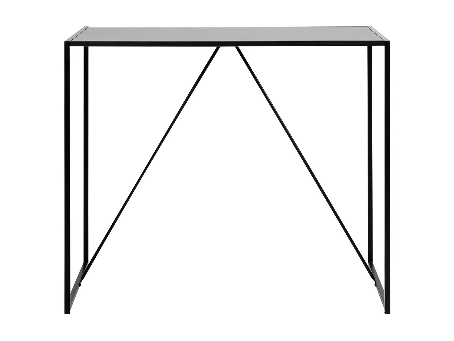 Table de bar haute Sireine en MDF et métal