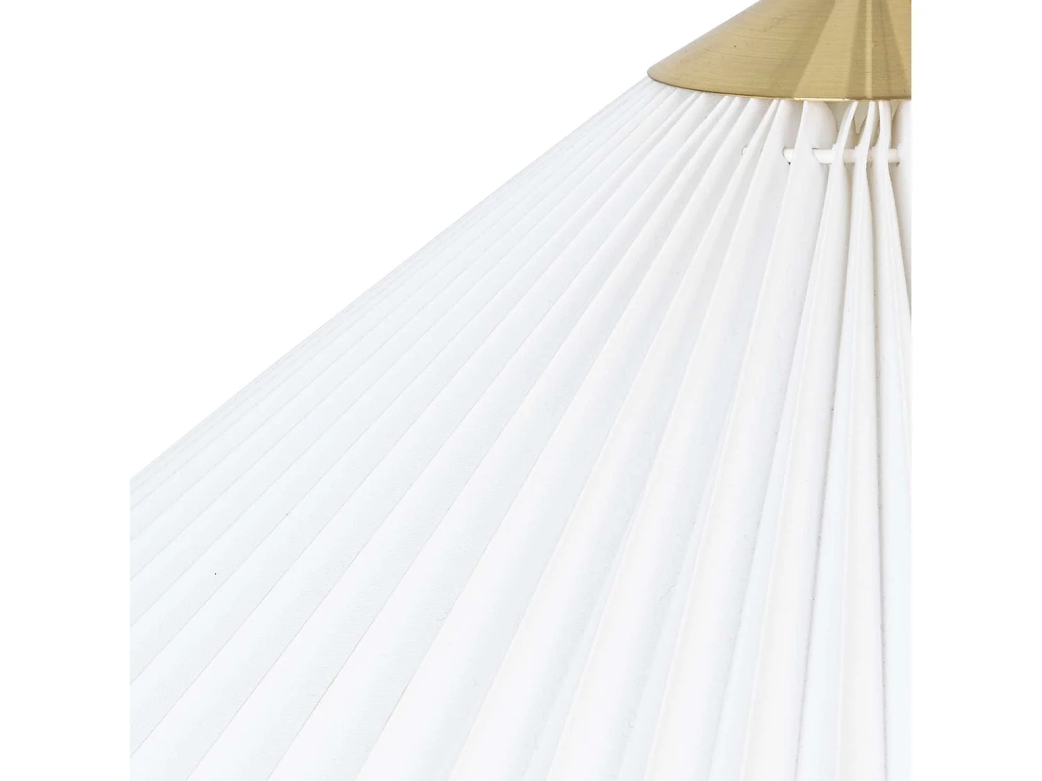 Suspension plissée - H. 49 cm - Blanc