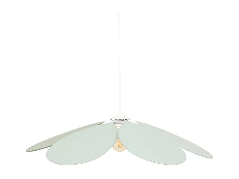 Suspension en lin FLEUR - Diam 72 cm - Vert