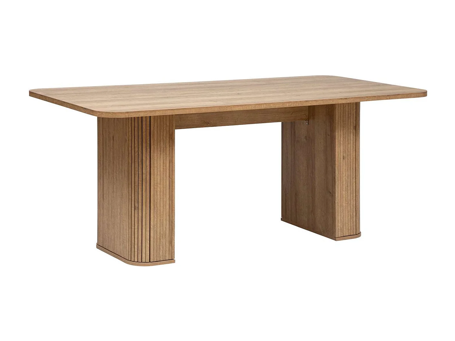 Table à manger Colva pour 6 personnes en bois - Marron