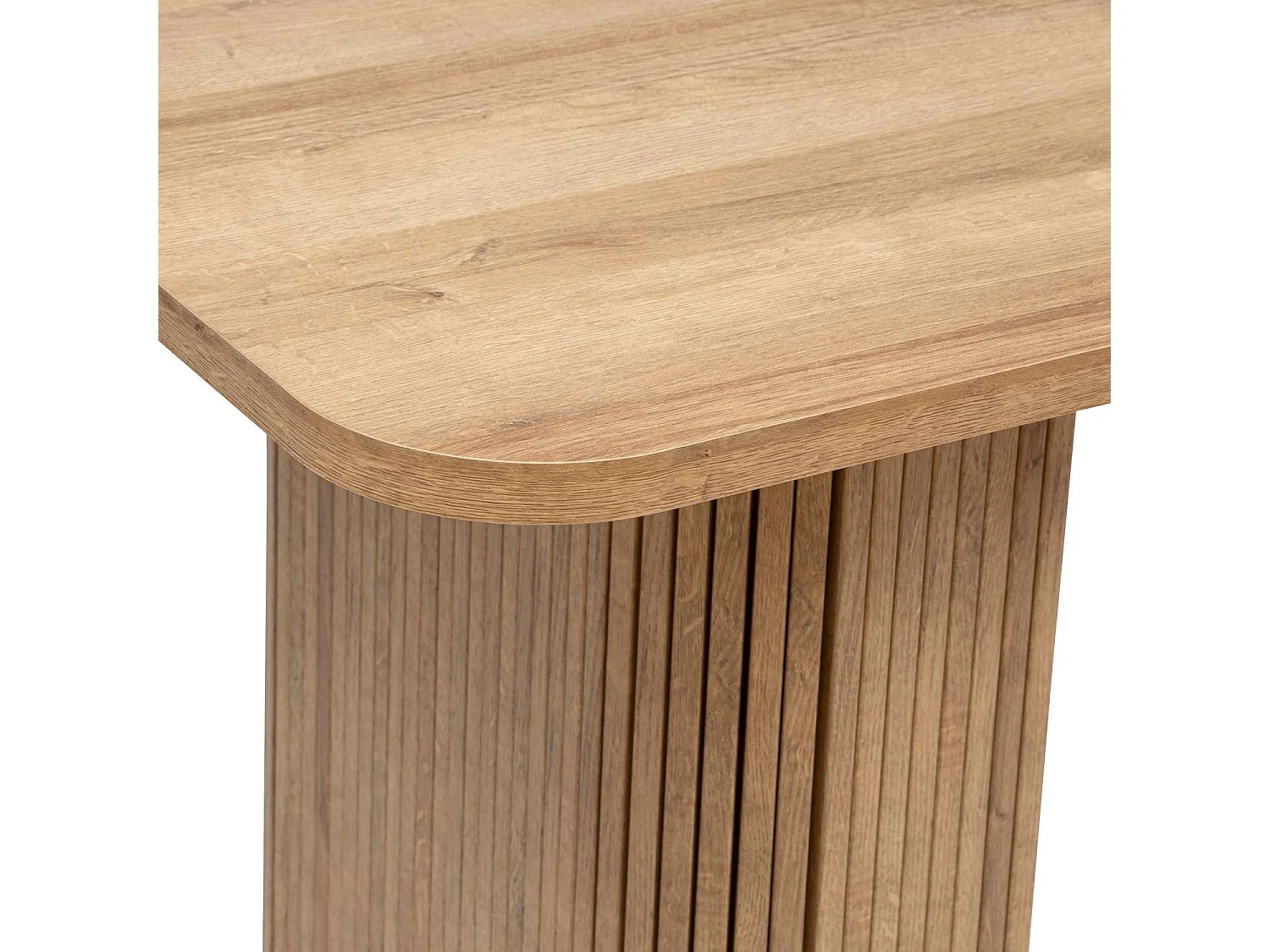 Table à manger Colva pour 6 personnes en bois - Marron