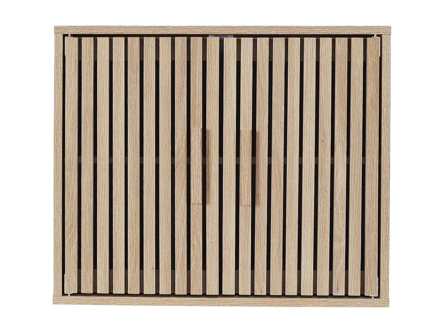 Armoire murale 2 portes Saulk en bois - Marron