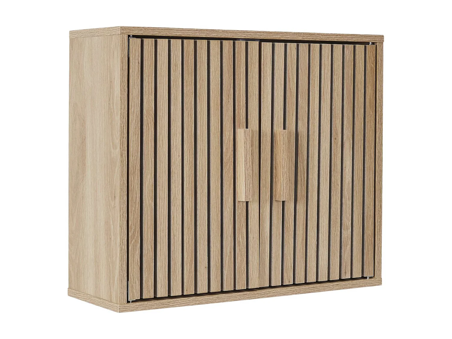 Armoire murale 2 portes Saulk en bois - Marron