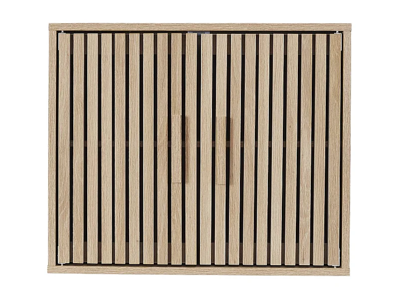 Armoire murale 2 portes Saulk en bois - Marron