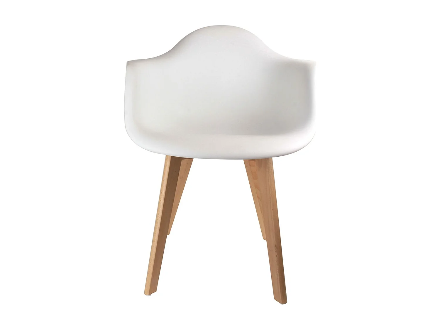 Fauteuil scandinave enfant - H. 54 cm - Blanc