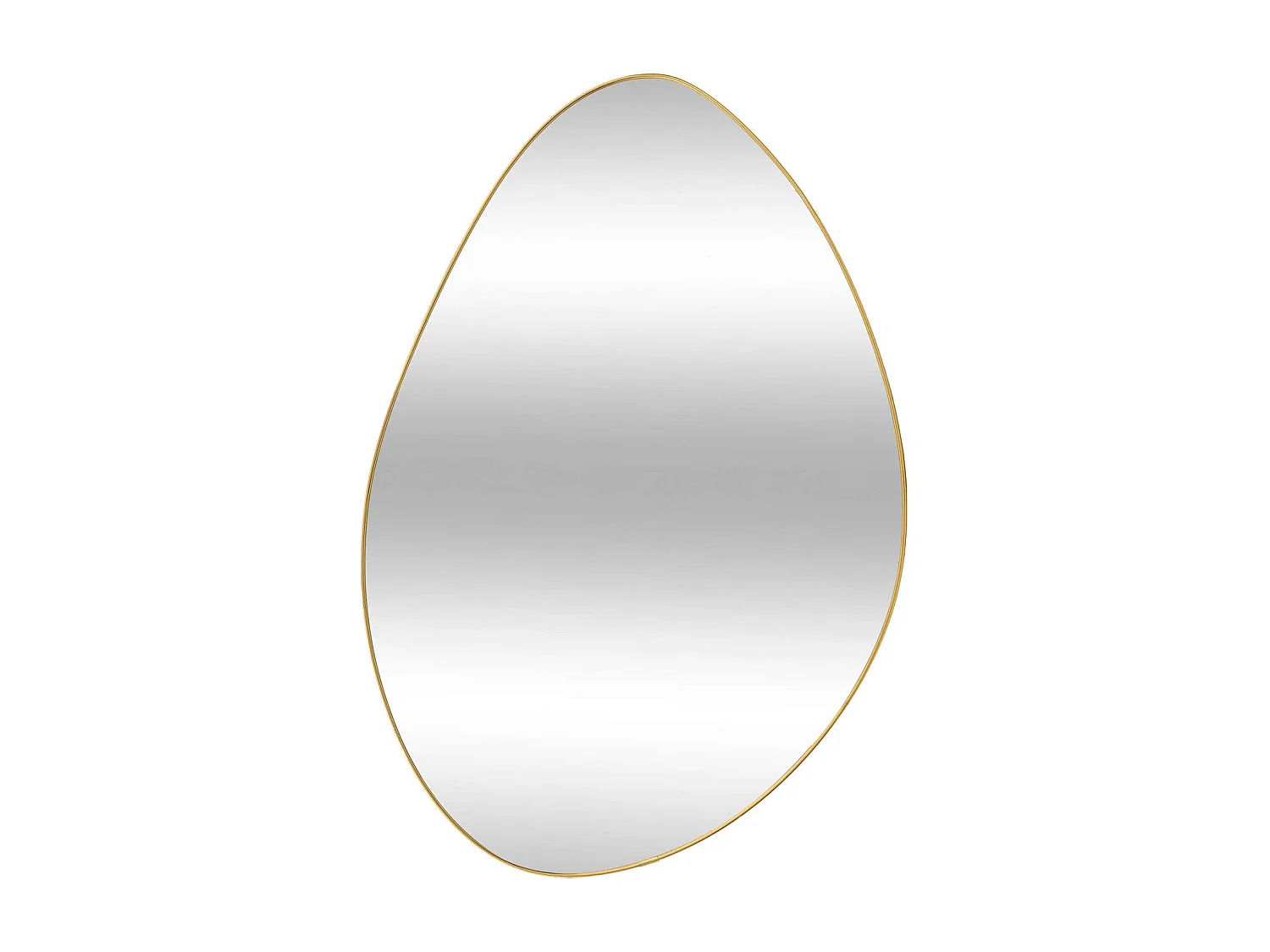 Miroir forme organique - 40 x 60 cm - Doré
