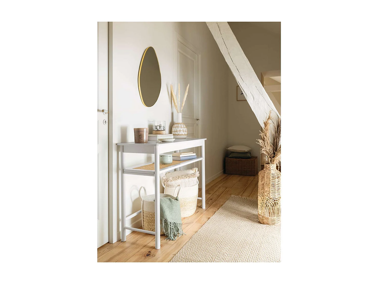 Miroir forme organique - 40 x 60 cm - Doré