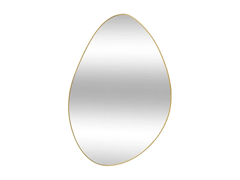 Miroir forme organique - 40 x 60 cm - Doré
