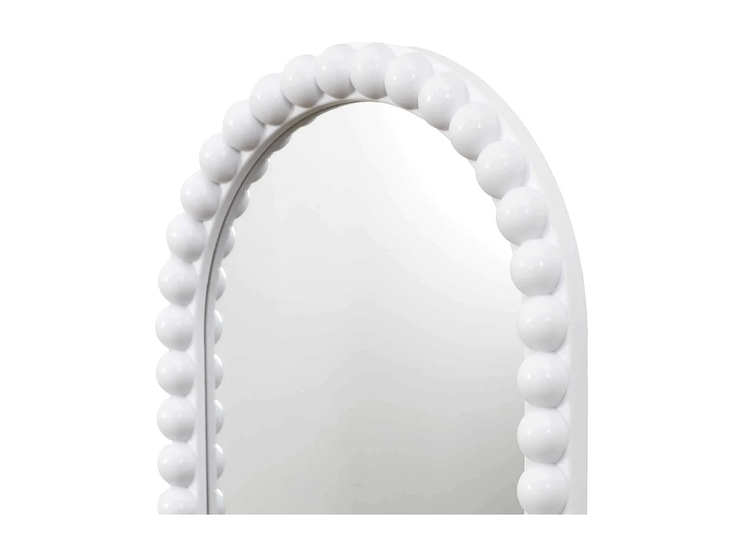 Lot de 3 miroirs ronds et ovales - Blanc