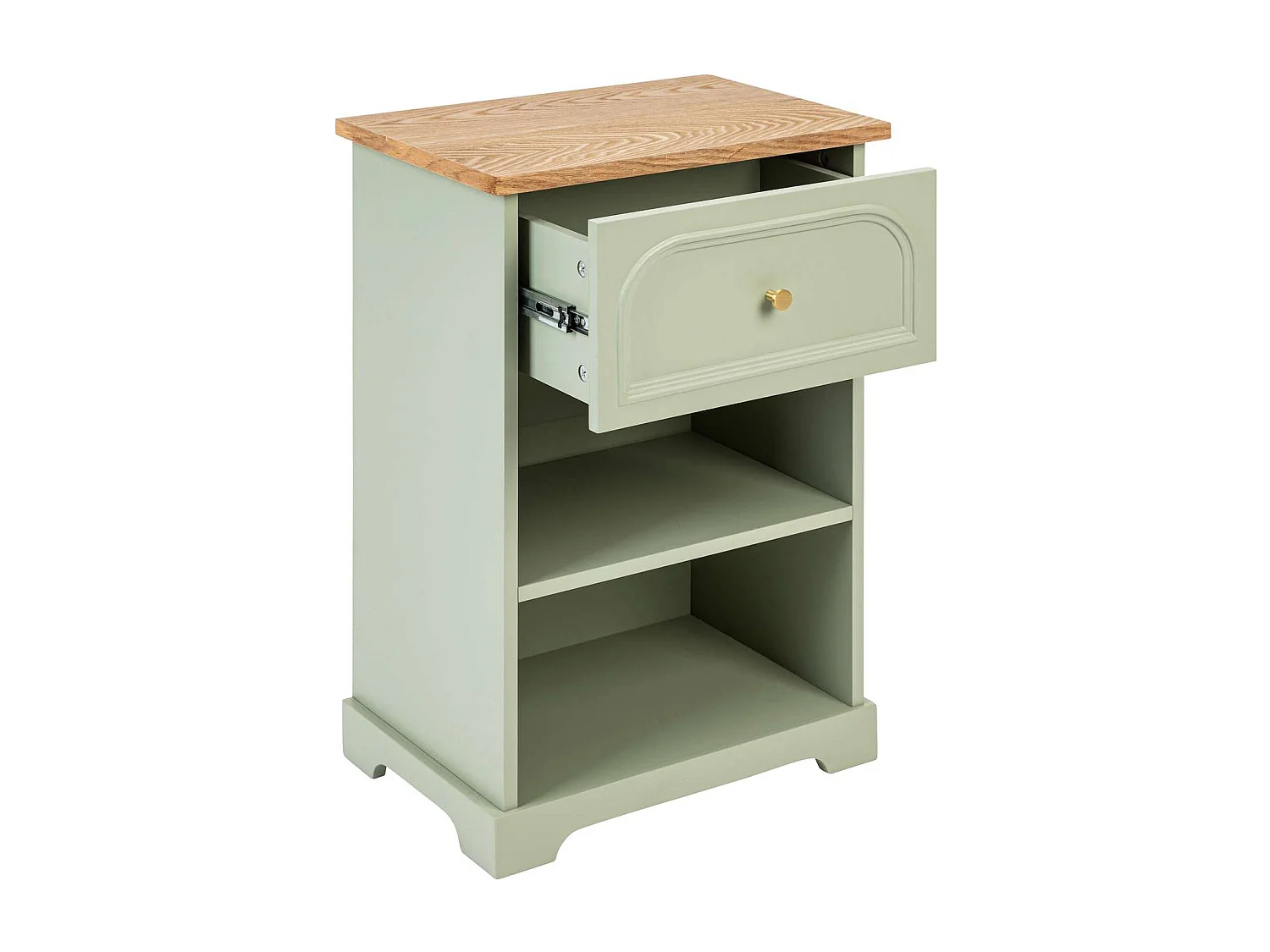 Table de chevet en bois MOHEA - Vert