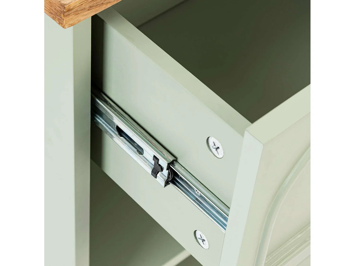 Table de chevet en bois MOHEA - Vert