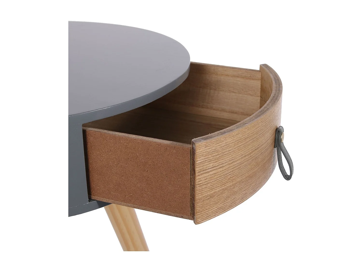 Table de chevet scandinave Nora - Diam. 35 x H. 45 cm