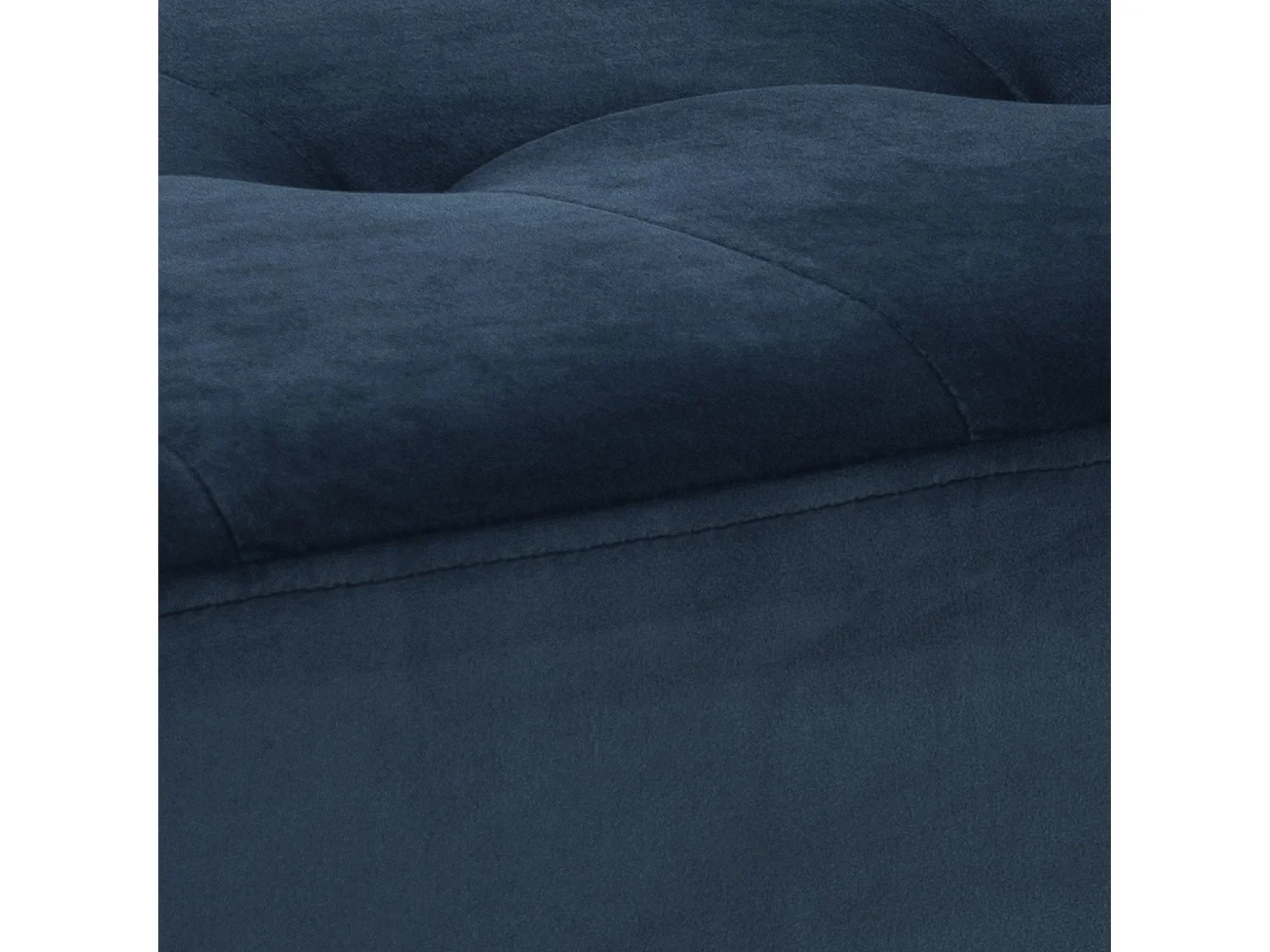 Banc 2 places Bella en métal et tissus effet velours