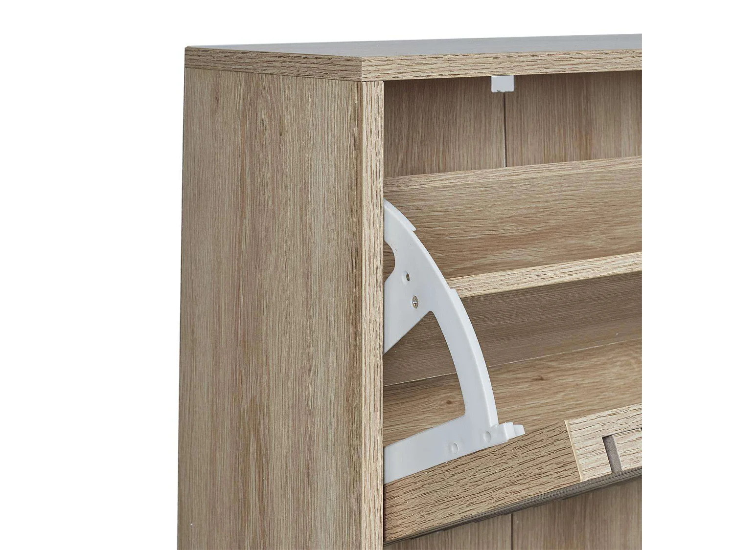 Meuble à chaussures avec 3 portes Saulk - Marron