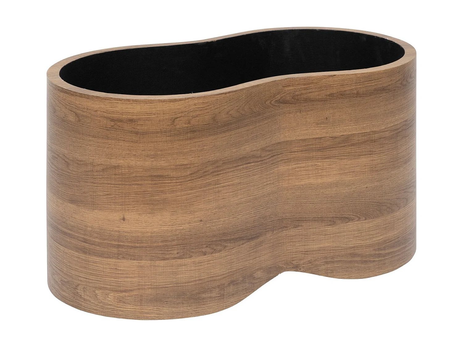 Ensemble de 2 bancs coffres effet bois et bouclette LOE - Blanc