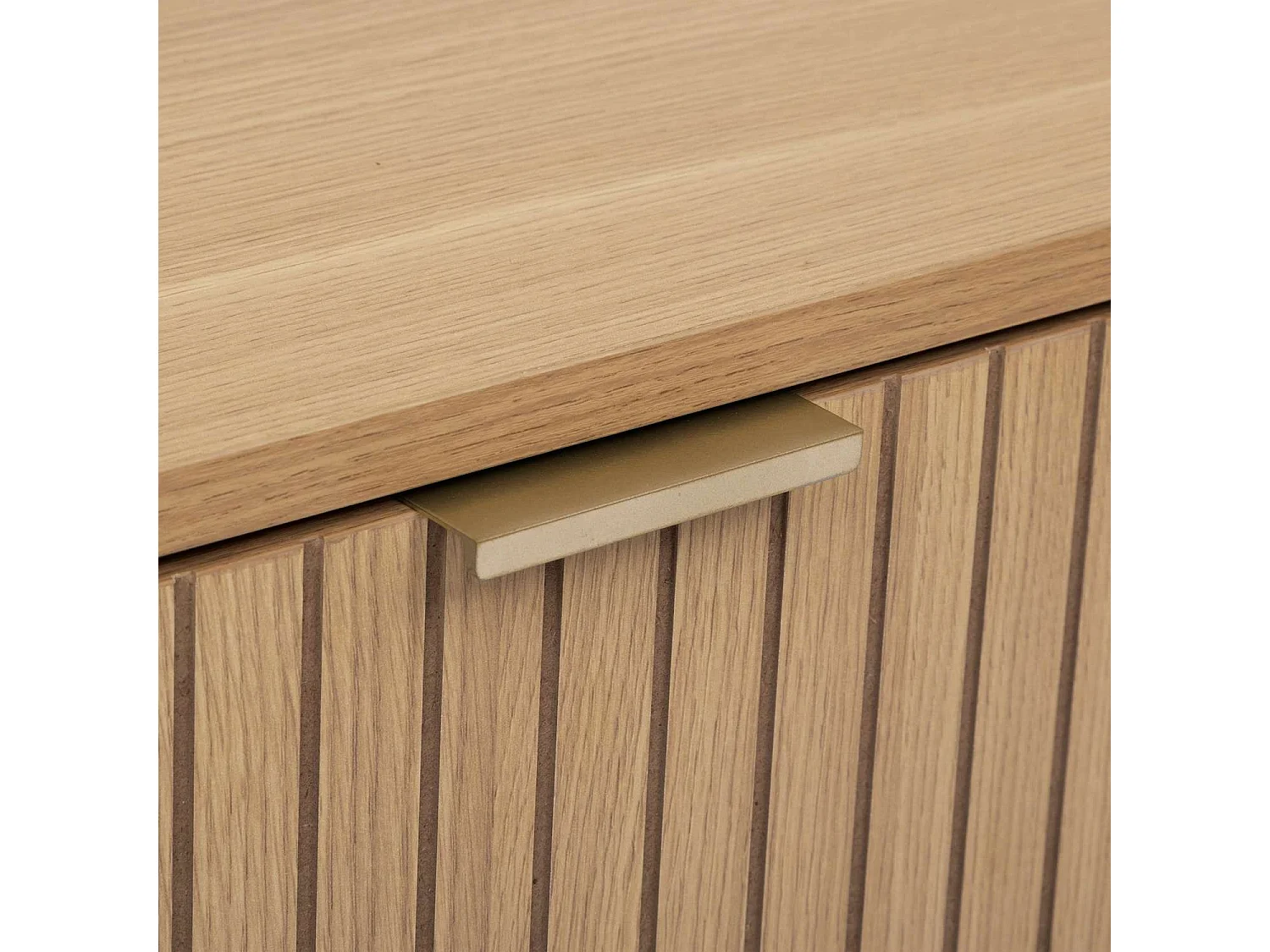 Table de chevet 2 tiroirs en bois TASSO - Marron