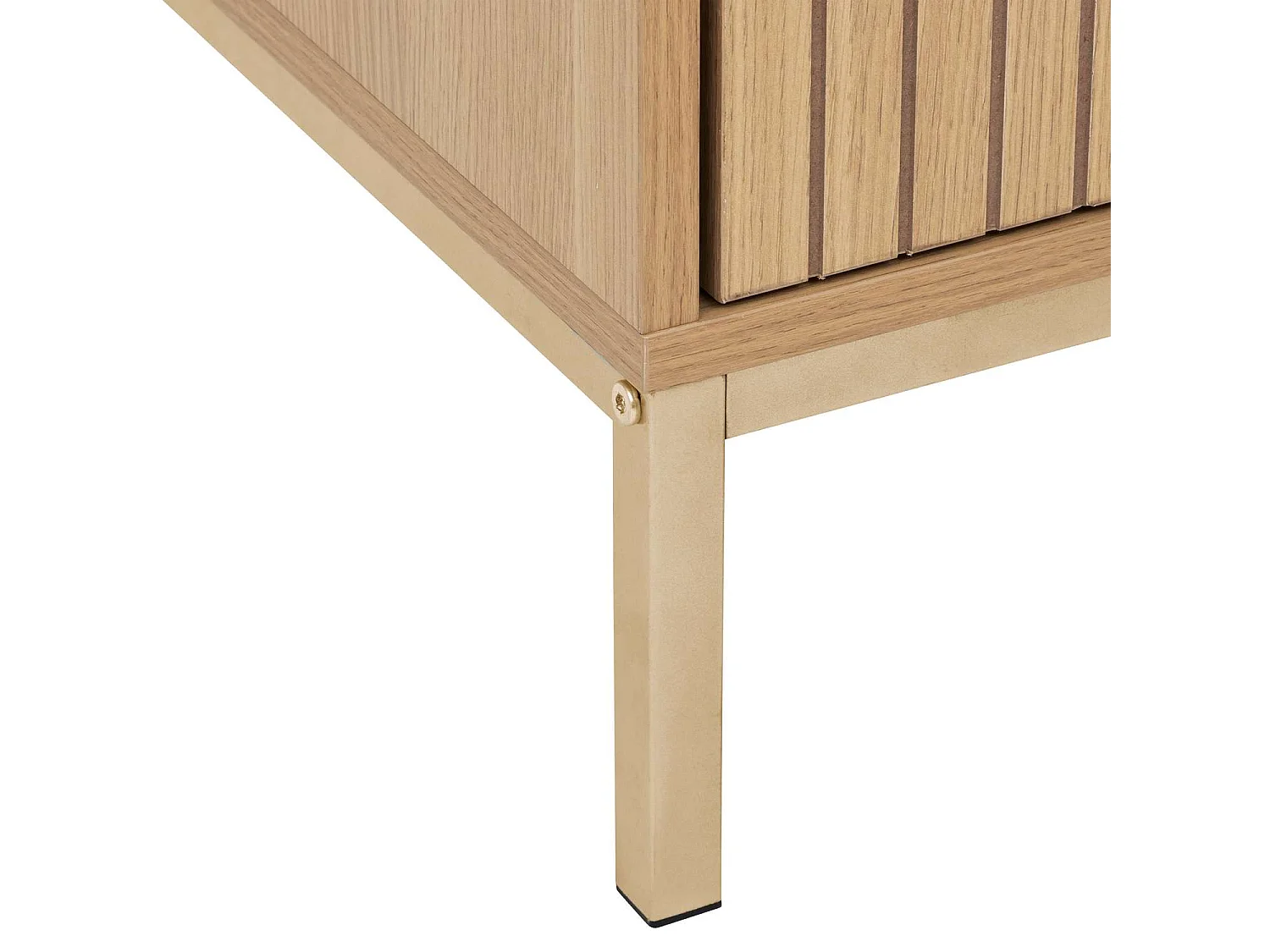 Table de chevet 2 tiroirs en bois TASSO - Marron